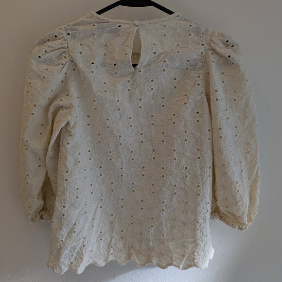 Monoprix ¾ Sleeve Top – EU 36 / US XS Cream - Picture 7 of 9